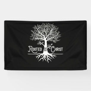Wurzelt in Christus Christlicher Glaube und Liebe Banner