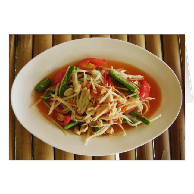 Würzige Papaya-Salat[Som Tam]… thailändische (Vorderseite (Horizontal))