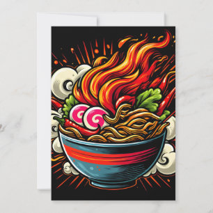 Würzige Ramen japanische Nudel-Straßenkunst Ankündigung