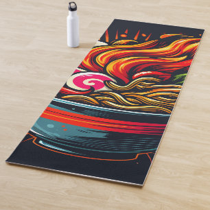 Würzige Ramen japanische Nudel-Straßenkunst Yogamatte