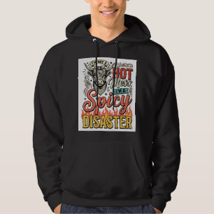 Würziges Desaster Highland-Kuh Vintage-Western-Shi Hoodie