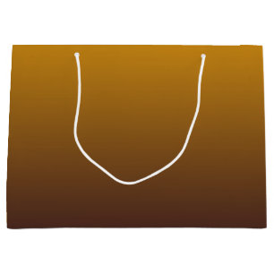 Würziges Gold Brown Ombre Große Geschenktüte