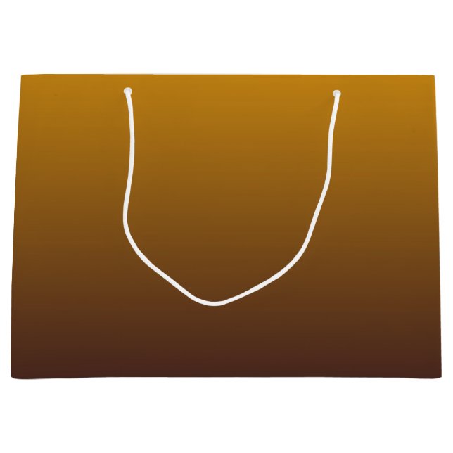 Würziges Gold Brown Ombre Große Geschenktüte (Vorderseite)