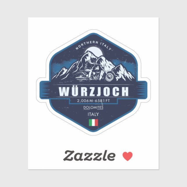 Würzjoch – Hidden Gem of the Dolomites , italy   Aufkleber (Blatt)