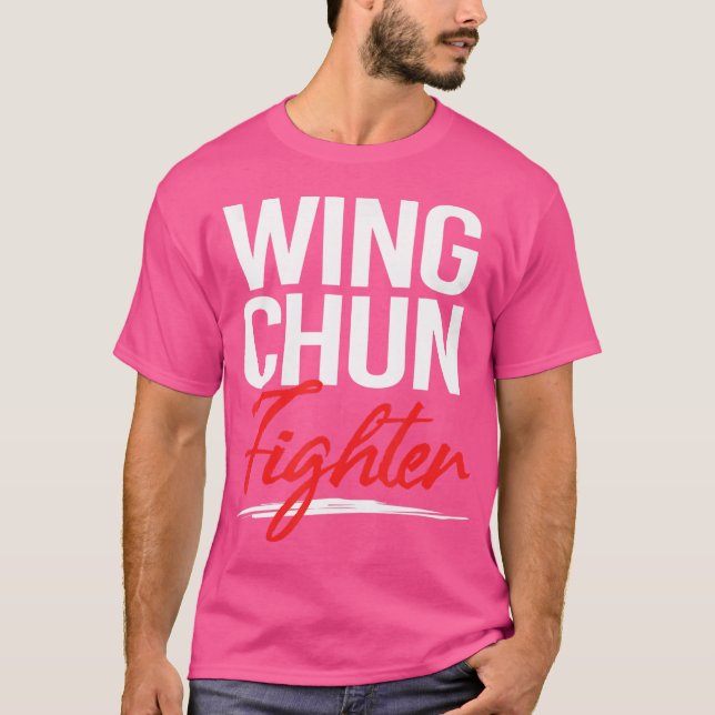 Wushu Wing Chun Fighter Kampfkünstler Kung Fu T-Shirt (Vorderseite)