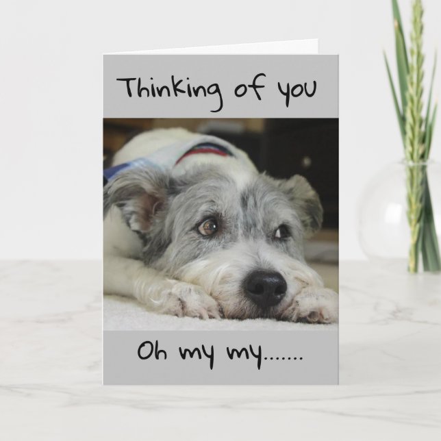 WUSSTE NIE, WIE VIEL ICH "DICH VERFEHLEN WÜRDE" KARTE (Vorderseite)