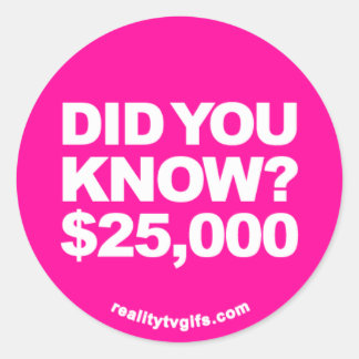 Wusstest Du? -Aufkleber Runder Aufkleber
