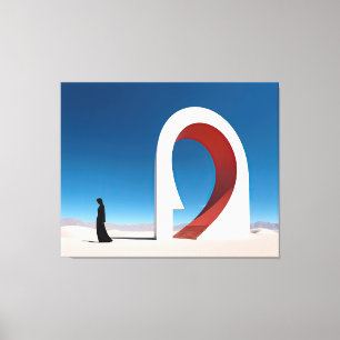 Wüste Arcana: Die Genese des Unendlichen Leinwanddruck