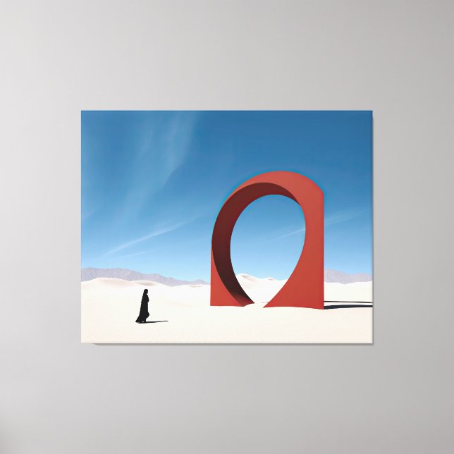 Wüste Arcana: Einsamkeit des Sentinels Leinwanddruck (Vorderseite)