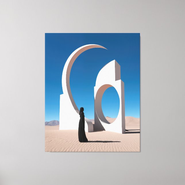 Wüste Arcana: Flüstern des Kosmos Leinwanddruck (Vorderseite)