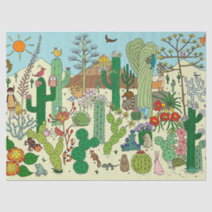 Wüste Arizona Seidenpapier