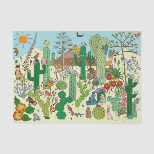 Wüste Arizona Seidenpapier (Vorderseite)