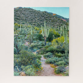 Wüste Arizona Wanderweg Saguaro Cactus Forest Puzzle