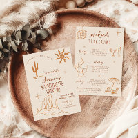 Wüste Bachelorette Wochenende Einladung