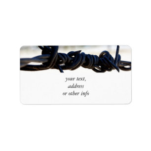 Wüste Barbed Wire Adressaufkleber