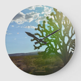 Wüste Beauty Große Wanduhr