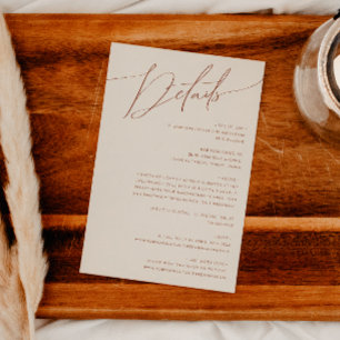 Wüste Beige Details Begleitkarte