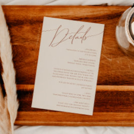 Wüste | Beige Details Begleitkarte