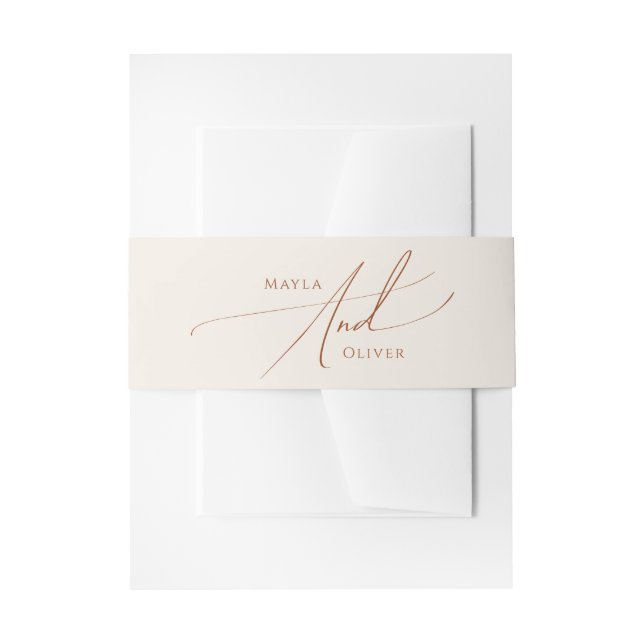 Wüste | Beige Einladungsbanderole (Vorderseite Beispiel)