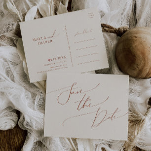 Wüste   Beige Save the Date Postkarte