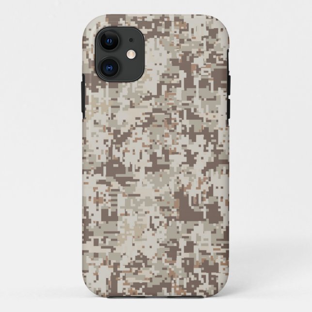Wüste Beige Style Digital Camouflage Case-Mate iPhone Hülle (Rückseite)