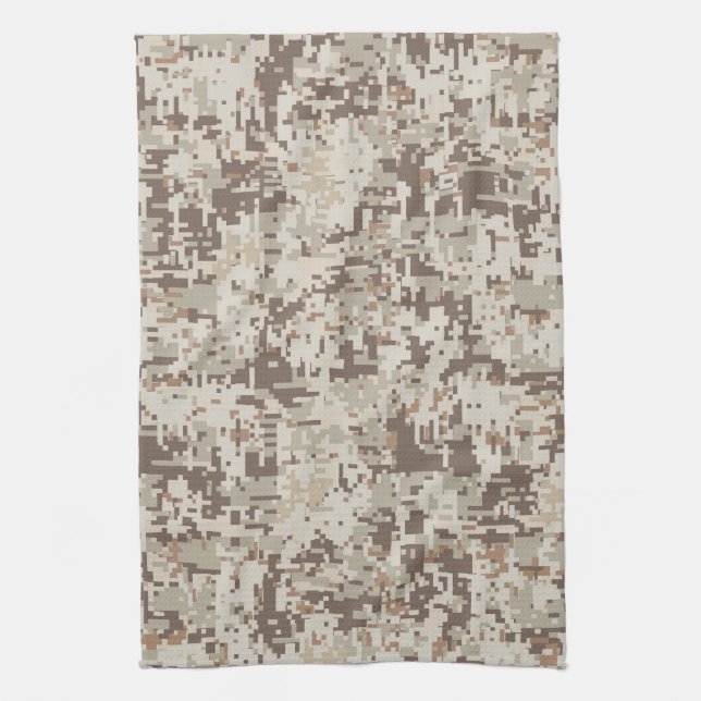 Wüste Beige Style Digital Camouflage Küchentuch (Vertikal)