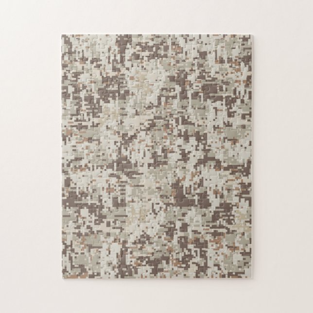 Wüste Beige Style Digital Camouflage Puzzle (Vertikal)
