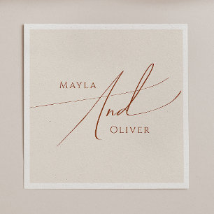 Wüste   Beige Wedding Napkins Serviette