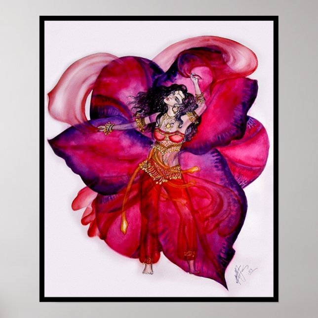 Wüste-Blume Poster (Vorne)