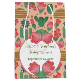 Wüste Blush Pink Bläserndusche Mittlere Geschenktüte