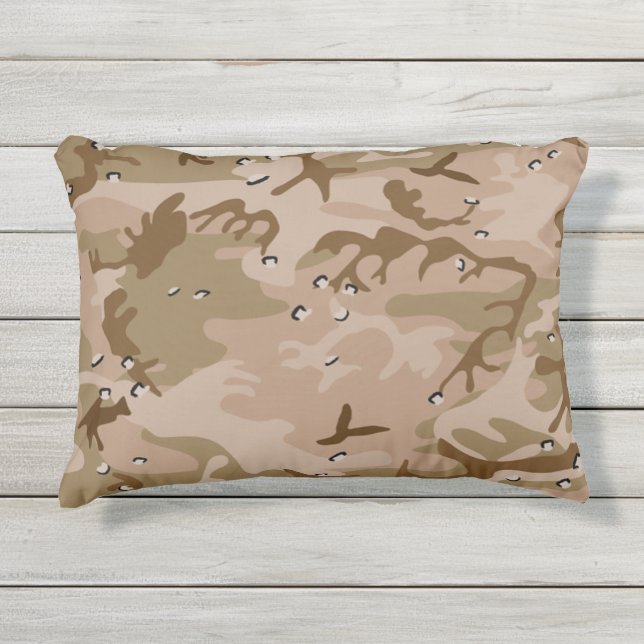 Wüste Brown Camouflage 12x16 Kissen Für Draußen (Vorderseite)