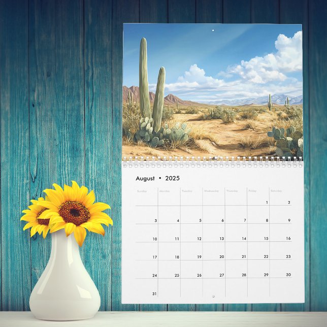 Wüste Cacti Landschaften Kalender (Von Creator hochgeladen)