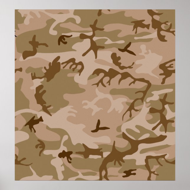 Wüste Camouflage - Brawn Camouflage Poster (Vorne)