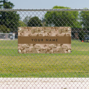 Wüste Camouflage Kieselsteine, Ihr Name, personali Banner