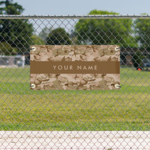 Wüste Camouflage Kieselsteine, Ihr Name, personali Banner