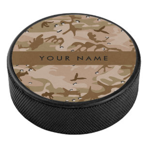 Wüste Camouflage Kieselsteine, Ihr Name, personali Eishockey Puck