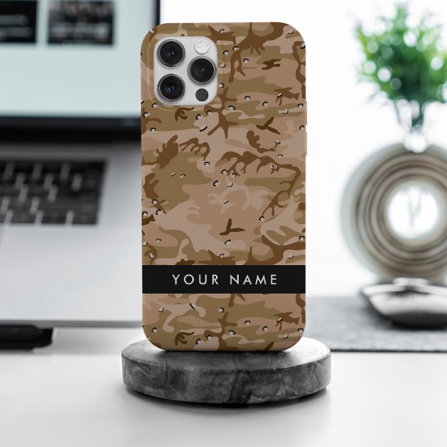 Wüste Camouflage Kieselsteine, Ihr Name, personali iPhone Hülle (Von Creator hochgeladen)