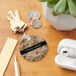 Wüste Camouflage Kieselsteine, Ihr Name, personali Schlüsselanhänger