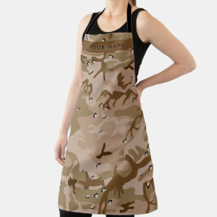 Wüste Camouflage Kieselsteine, Ihr Name, personali Schürze