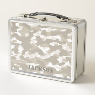 Wüste Camouflage Metal Lunchbox