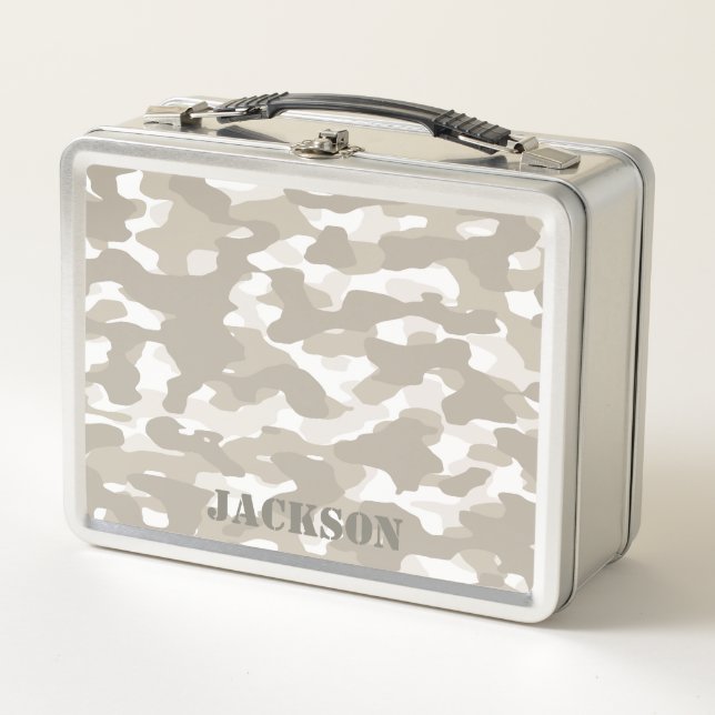 Wüste Camouflage Metal Lunchbox (Vorderseite)