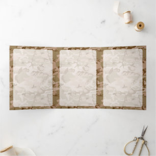 Wüste Camouflage, Militär, Armee Dreifach Gefaltete Karte