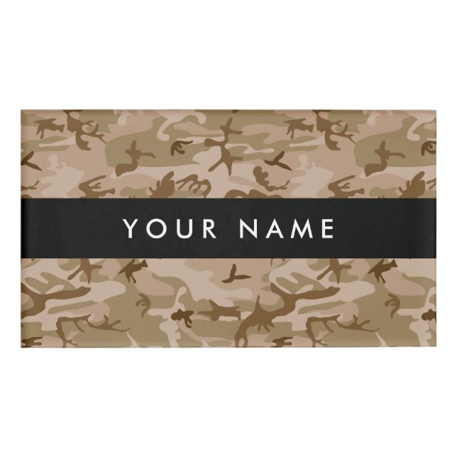 Wüste Camouflage, Militär, Armee Namenschild (Vorderseite)