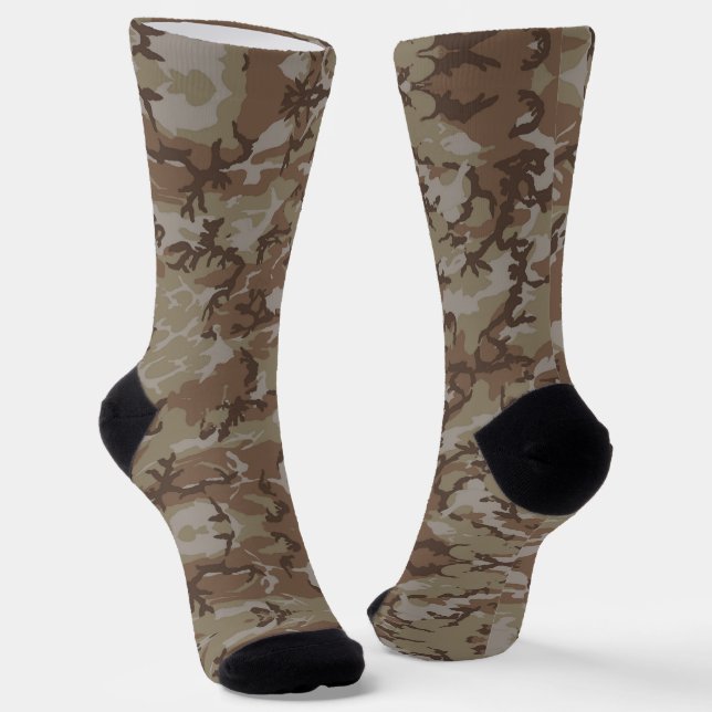 Wüste Camouflage Militärmuster Socken (Gewinkelt)