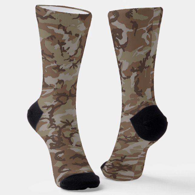 Wüste Camouflage Militärmuster Socken (Gewinkelt)