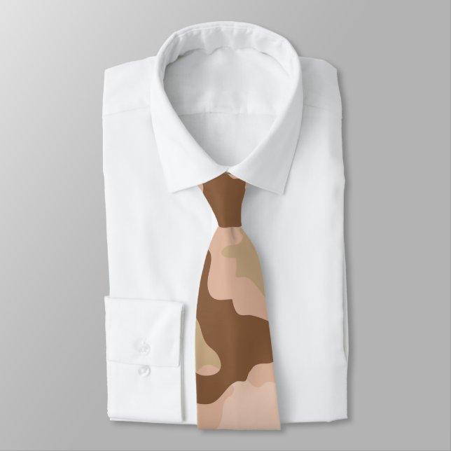 Wüste Camouflage Neck Tie Krawatte (Gebunden)