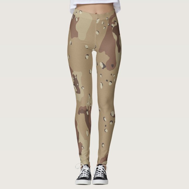 Wüste Camouflage Pattern Leggings (Vorderseite)