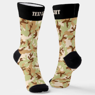 Wüste Camouflage Pattern Socks Socken