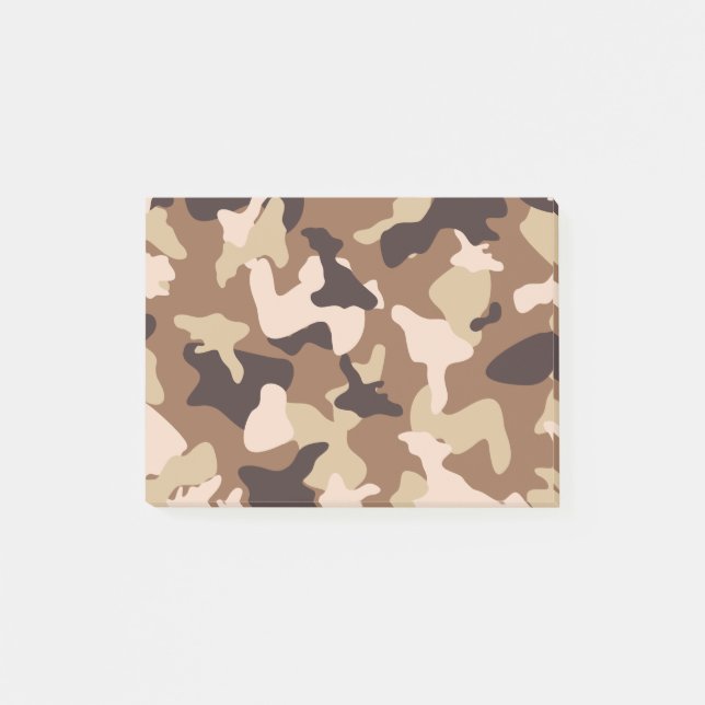 Wüste-Camouflage und Tarnmuster Post-it Klebezettel (Vorderseite)