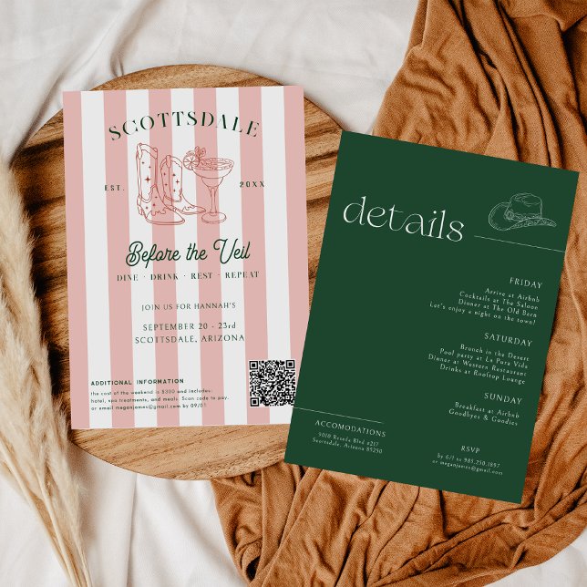 Wüste Cowgirl Country Club | Bachelorette Weekend Einladung (Von Creator hochgeladen)